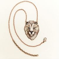 Горный Лев (пума). Подвеска ручной работы