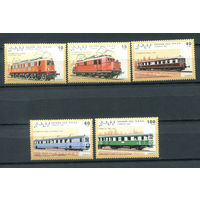 Западная Сахара - 1992г. - Поезда - 5 марок - полная серия, MNH. #O-Se-Z-1-45