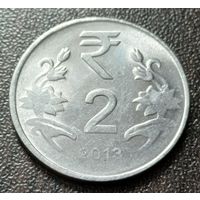 Индия 2 рупии, 2013  Ноида    ( 2-8-6 )