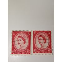 Великобритания 1958 Профиль королевы Елизаветы II.