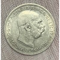 Монета Австро-Венгрия 2 кроны 1912 год. Франц Иосиф I.