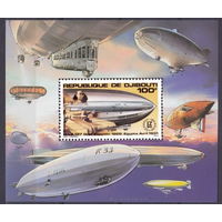 1980 Джибути  Цеппелин  ТРАНСПОРТ MNH