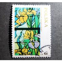 Марка Польша 1971 год Витраж