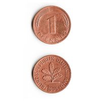 1 пфенниг Германия 1995 года(G)