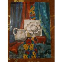 Картина натюрморт с розеткой