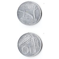 10 лир Италия 1955 года