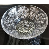 Салатница хрустальная H 9.5 см, D 24 см