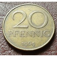Германия - ГДР 20 пфеннигов, 1969     ( 1-4-7 )