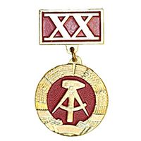 Знак 20 лет ГДР