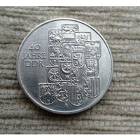 Werty71 Германия ГДР 10 марок 1989 40 лет образования ГДР