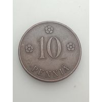 Финляндия 10 пенни 1927 года .