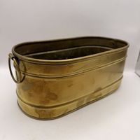 Кашпо для цветов латунное. Италия. 3844