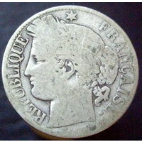 1 франк периода 1871,1872 (1) серебро