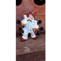 Штоф для шнапса "Бюргер" фарфор, целый,винтаж гдр,клеймо!