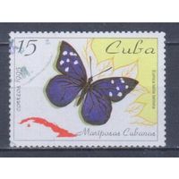 [324] Куба 1995. Фауна.Бабочка. Гашеная марка.