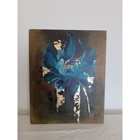 Картина акрил и поталь, 40х50см, "Василек"