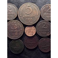ЛОТ МЕДНЫХ МОНЕТ СССР 1924-1925г (смотрите другие мои лоты)