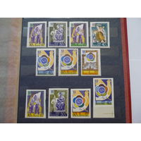 Серии марок СССР 1957 г.! Качество! Чистые (MNH **)! По тематике - Всемирный фестиваль молодежи в Москве. Серии с перфорацией и без перфорации. Состояние.