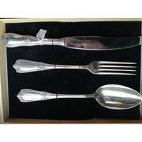 Вилка ложка. нож ,серебро 875