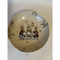 Тарелка декоративная 205 мм глубокая .  ДФЗ