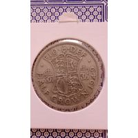 Великобритания 1/2 кроны 1949