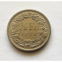 Швейцария 1/2 франка, 1976