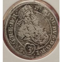 Леопольд Первый. 1695г. 3 крейцера. Аукцион с рубля без минимальный н.