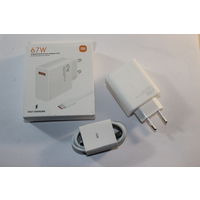 Новое Зарядное устройство Xiaomi 67W и кабель USB-Type-C (Копия)