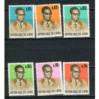 Конго (Заир) - 1973 - Президент Мобуту - [Mi. 473-478] - полная серия - 6 марок. MNH.  (Лот 45JG)-TG2P26
