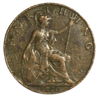 Великобритания 1 фартинг, 1920