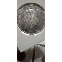 1 Florin 1861. Francis Joseph I. Austrian Empire