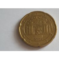 Австрия 2008 20 евроцентов