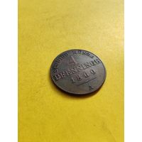 4 пфеннига 1860 года (А), Огонёк сохран. Не частая. СМОТРИТЕ ДР. МОИ ЛОТЫ.