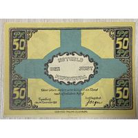 Нотгельд 50 пфеннигов 1921 год. Папенбург. Веймарская республика.