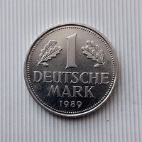1 марка 1989 года(G) Германия. Федеративная республика. Шикарная монета! В коллекцию!