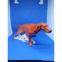 С рубля Фарфоровая статуэтка Сеттер, ЛФЗ 1С