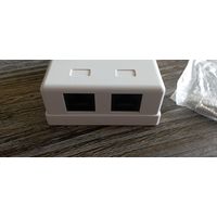 Розетка компьютерная Cablexpert RJ45 (2 порта)
