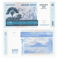 Мадагаскар 100 ариари образца 2004 года UNC p86c серия С