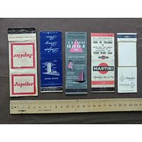 Очень старые спичечные коробки в разобранном состоянии одним лотом, с рубля, сп-4 (4012)