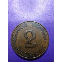 2 пфеннинга ФРГ 1991 J