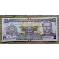 Werty71 Гондурас 2 лемпиры 2019 UNC банкнота