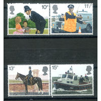 Великобритания - 1979г. - 100 лет основания лондонской полиции - 4 марки - полная серия, MNH [Mi 808-811]. #3-GB-Z-1-9