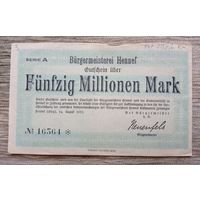 Werty71 Германия 50000000 марок 1923 50 миллионов банкнота Хеннеф