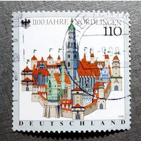 Марка Германия 1998 год 1100 лет Нёрдлингену