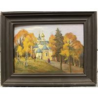 Картина В.Довшевич (уголок Минска Минское военное кладбище