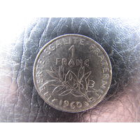 Франция.1 франк.1960. С 20 копеек. Распродажа коллекции. Смотрите другие лоты.