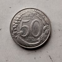 50 лир 1996 года Италия. Итальянская Республика.