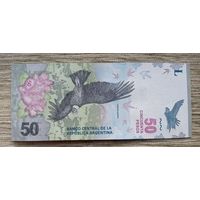 Werty71 Аргентина 50 песо 2018 UNC банкнота птица андский кондор