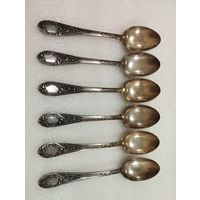 Чайные ложки Фаберже, мельхиор. Кольчугино, СССР