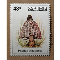 Марка Заир, серия -- грибы, 1978 г., без надпечатки